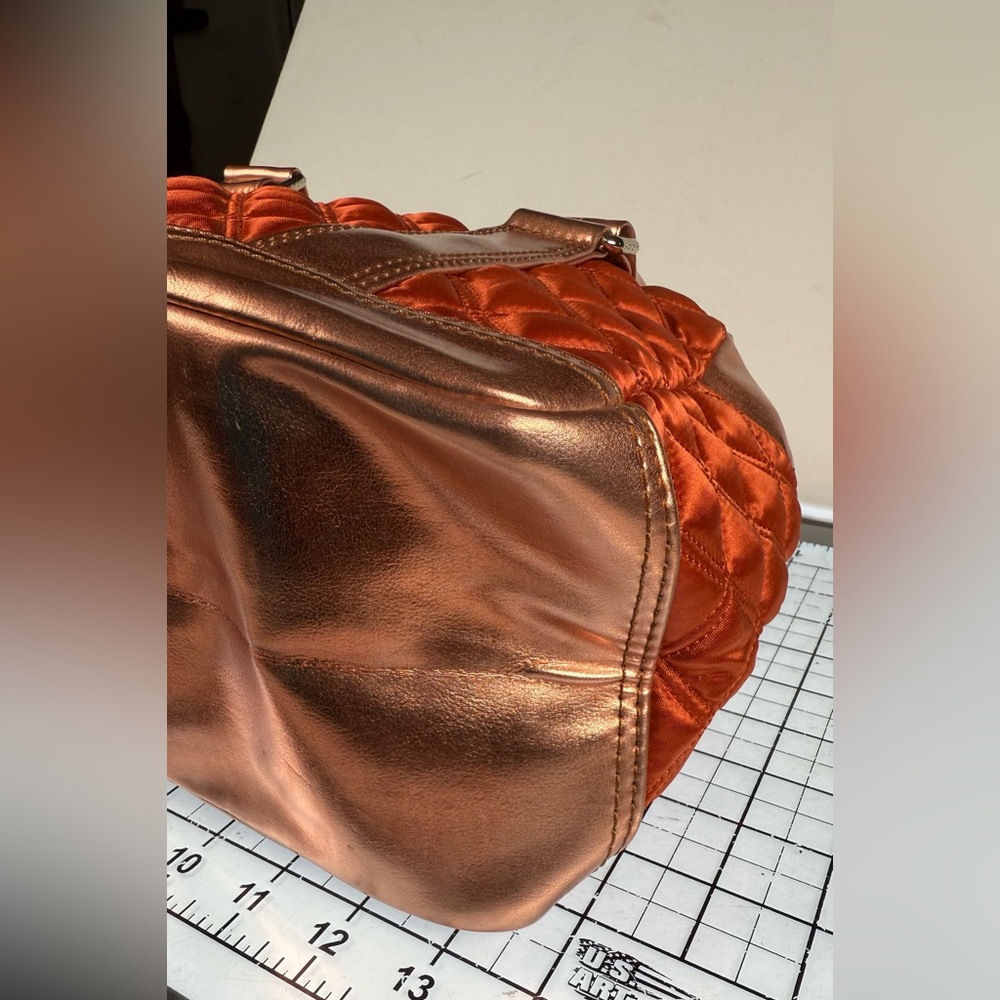 Marc by Marc Quilted Copper Orange Handbag. GOOD used - Picture 7 of 14